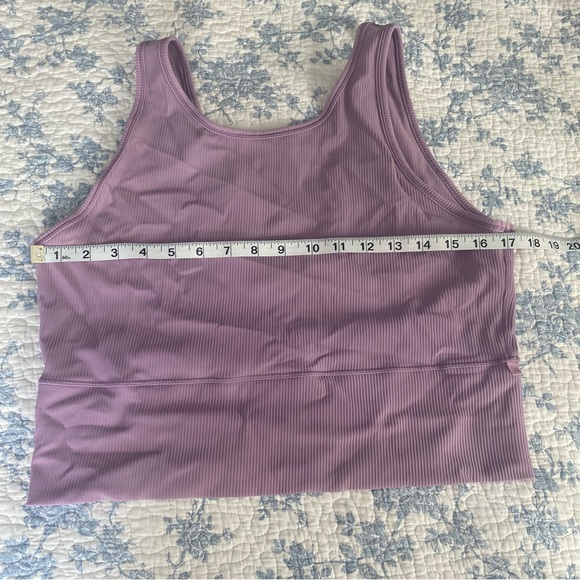 Lululemon Power Pivot Ribbed Tank Top Wisteria Purple - Picture 4 of 5